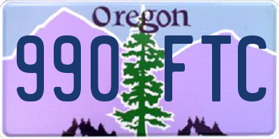 OR license plate 990FTC