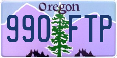 OR license plate 990FTP