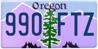 OR license plate 990FTZ