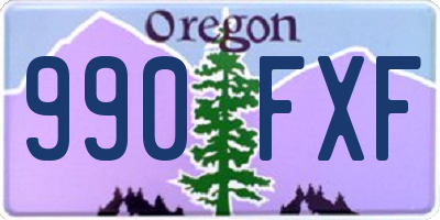 OR license plate 990FXF
