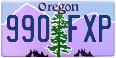 OR license plate 990FXP