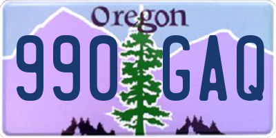 OR license plate 990GAQ