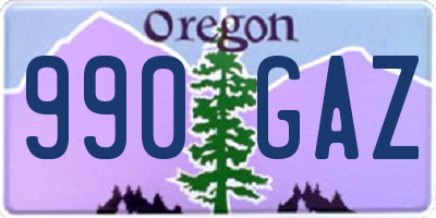 OR license plate 990GAZ