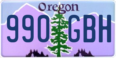 OR license plate 990GBH