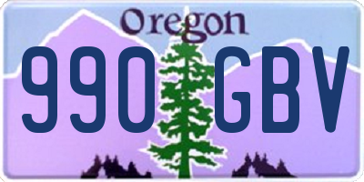OR license plate 990GBV