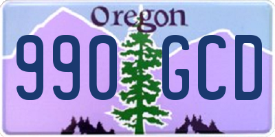 OR license plate 990GCD