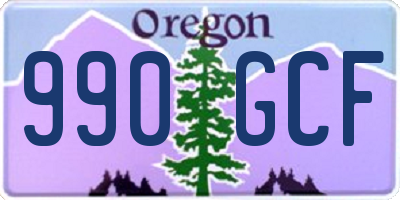 OR license plate 990GCF