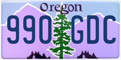OR license plate 990GDC