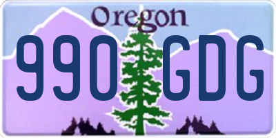 OR license plate 990GDG