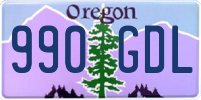 OR license plate 990GDL