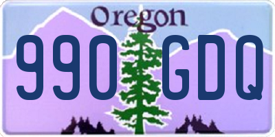 OR license plate 990GDQ