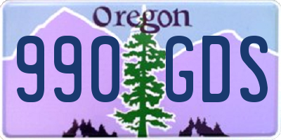 OR license plate 990GDS