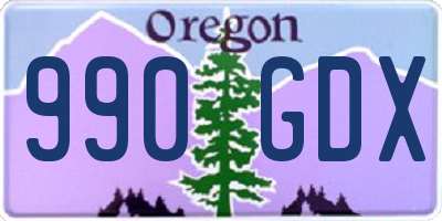 OR license plate 990GDX