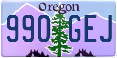 OR license plate 990GEJ