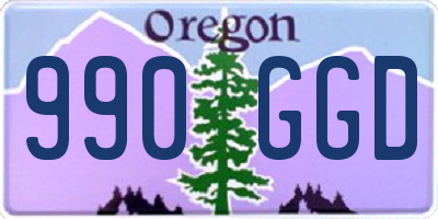 OR license plate 990GGD