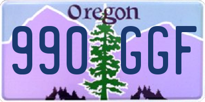 OR license plate 990GGF