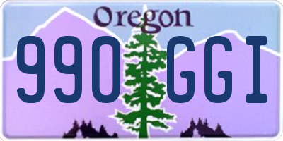OR license plate 990GGI