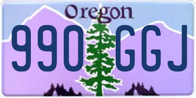 OR license plate 990GGJ