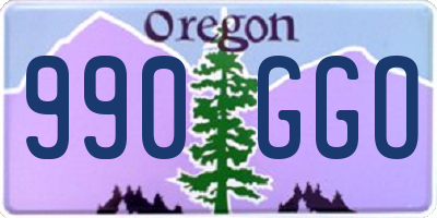 OR license plate 990GGO