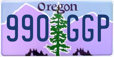 OR license plate 990GGP