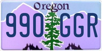 OR license plate 990GGR