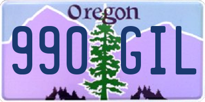 OR license plate 990GIL