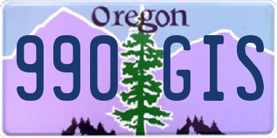 OR license plate 990GIS