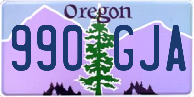 OR license plate 990GJA