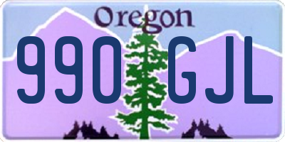 OR license plate 990GJL