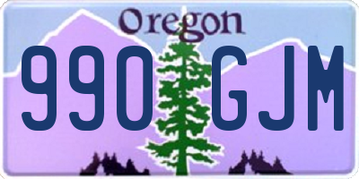 OR license plate 990GJM