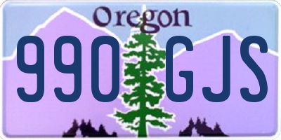 OR license plate 990GJS