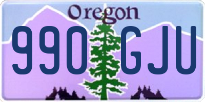 OR license plate 990GJU