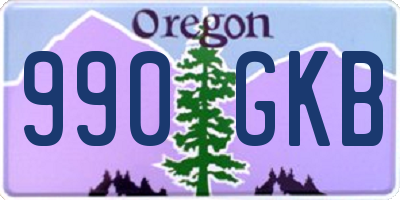 OR license plate 990GKB