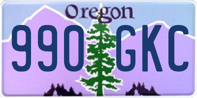 OR license plate 990GKC