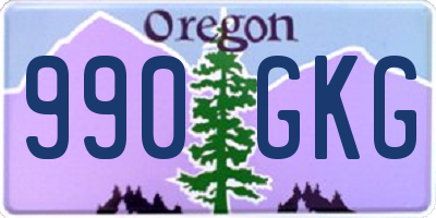OR license plate 990GKG