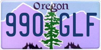 OR license plate 990GLF