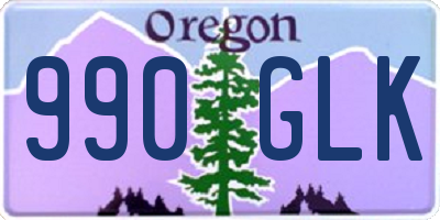 OR license plate 990GLK