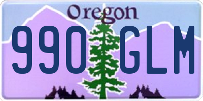 OR license plate 990GLM