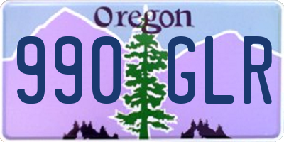 OR license plate 990GLR