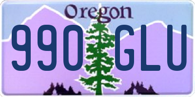 OR license plate 990GLU
