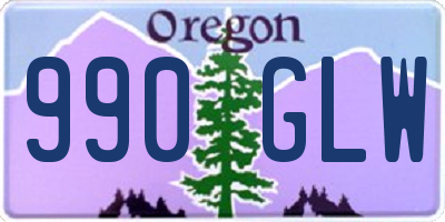 OR license plate 990GLW