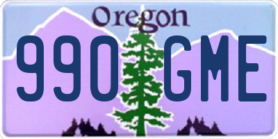 OR license plate 990GME