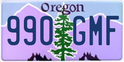 OR license plate 990GMF