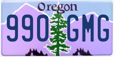 OR license plate 990GMG