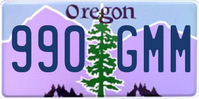 OR license plate 990GMM