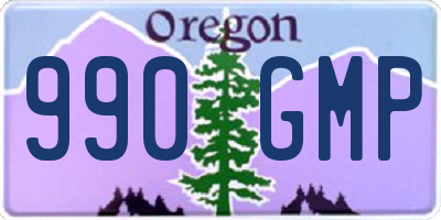 OR license plate 990GMP