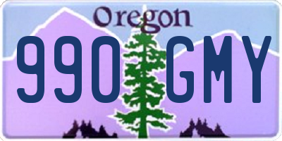 OR license plate 990GMY