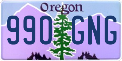 OR license plate 990GNG
