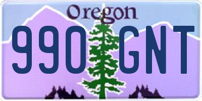 OR license plate 990GNT