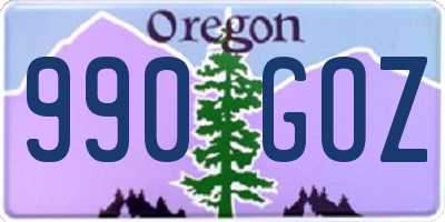 OR license plate 990GOZ